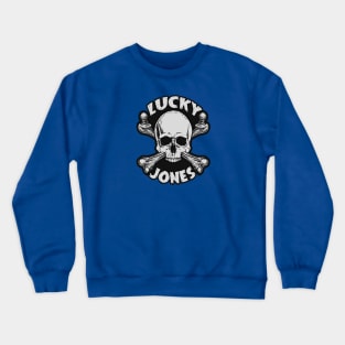 Lucky Jones Skull for Light Colored Shirts Crewneck Sweatshirt